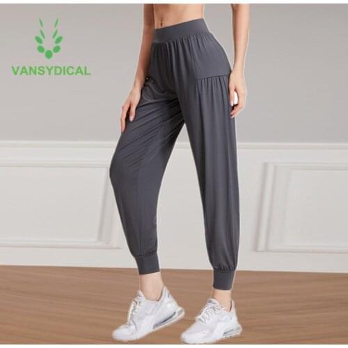 New Women Summer Sports Running Pants Loose Workout Yoga Gym Sweatpants Quick Dry Breathable Fitness Training Jogging Trousers