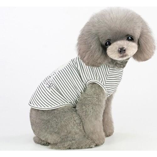 Pet Clothes Vest Summer Clothes For Dogs Summer Thin Section Striped Vest Dog Clothes For Small Dogs Teddy Chihuahua Corgi