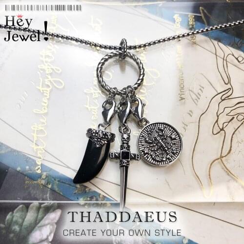 Sword Tooth Scorpio Necklace,2019 Brand New Punk 925 Sterling Silver Fashion Jewelry Europe Rebel Bijoux Gift For Men Women