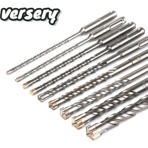 SDS Plus 160mm Electric Hammer Drill Bits Set 5/6/8/10/12/14/16mm Cross Type Tungsten Carbide Alloy for Masonry Concrete Stone