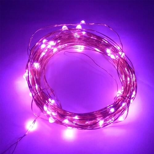 1m 2m 3m 4m 5M string light led CR2032 battery 3V Cooper Wire Christmas Light For garden Holiday Fairy Wedding Party Decoration