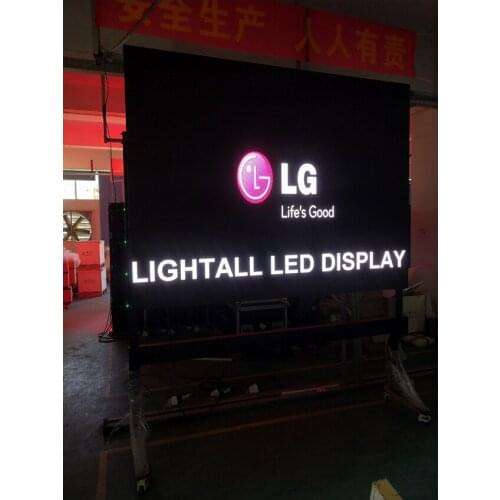 LED Display Tv Wall HD Full Color SMD RGB 576*576mm 192x192Pixel Die Casting Aluminum Cabinet Advertising Billboard