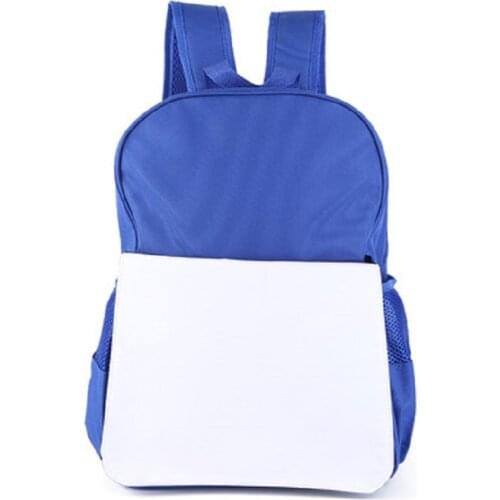 Heat Transfer Kindergarten can print printed literal mirror blank photo bag blue/personalized custom school bag
