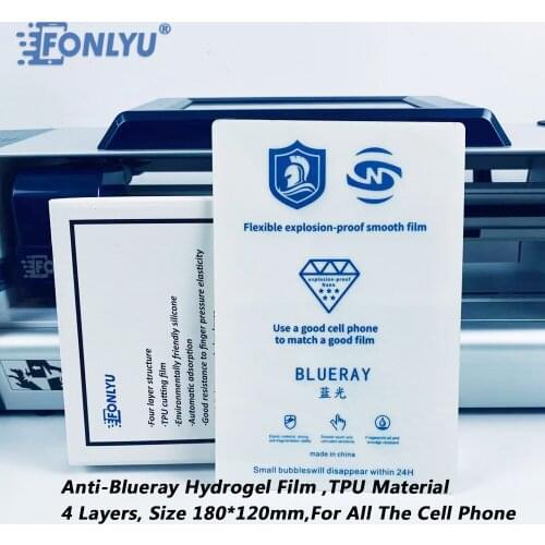 FONLYU Anti Explosion Hard Film 9H Hardness Film For Hydrogel Plotter Film Cutting Machine For Flat Telephone Screen Protector