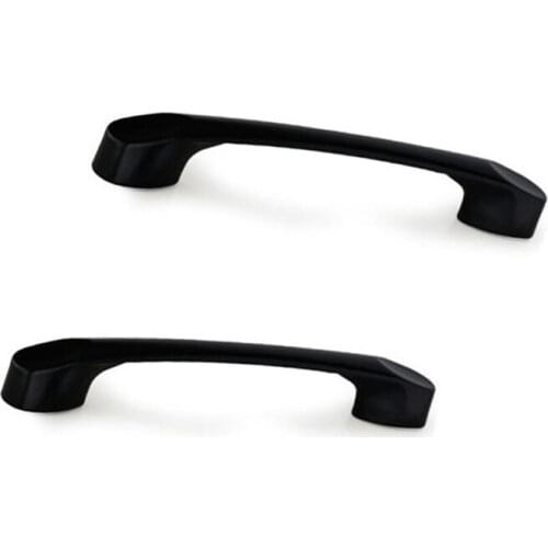 130X11.7mm 2 Pieces Black Cabinets Drawers Doors Furniture Handles