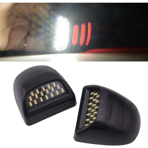 2pcs Rear LED License Plate Light Lamp 15049281 15805196 22794700 22788117 Fit For Cadillac Escalade GMC Sierra 1500 2500 3500