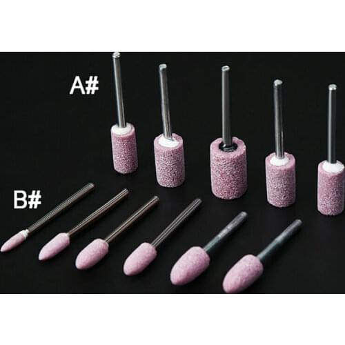 2Pcs Grinding Polishing 3mm Handle Rotary Tool Accessories Grinding Stone Craft Drill Bits For Metal Ceramic Jade