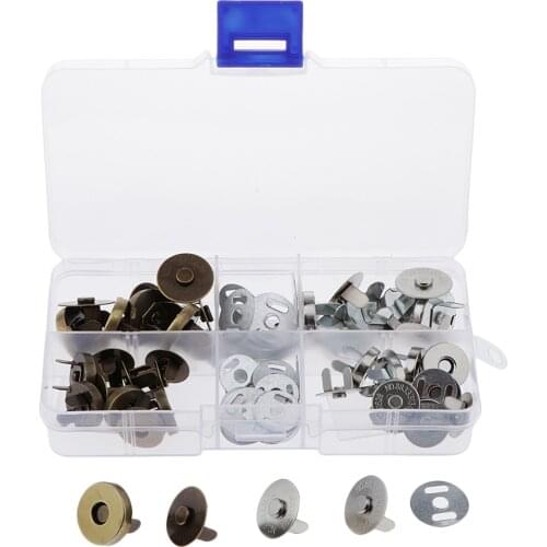 20Sets Button Clasps Snaps Fastener Clasps DIY Craft Sewing Buttons Magnetic Clasp Snaps Magnet Button DIY Sewing Button Craft