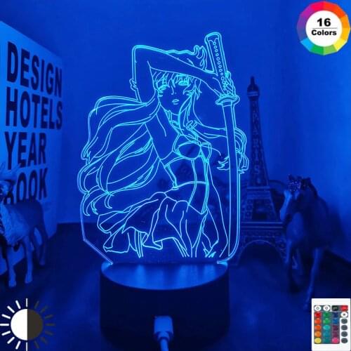 3d Anime Lamp Future Diary Nightlight for Kids Bedroom Decor Led Night Light Birthday Gift Waifu Manga Led Light Yuno Gasai