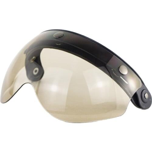 50LC W glasses 3 Snap 3/4 Helmet Shield with FLIP UP Hinge for TORC T50 Vintage Moto