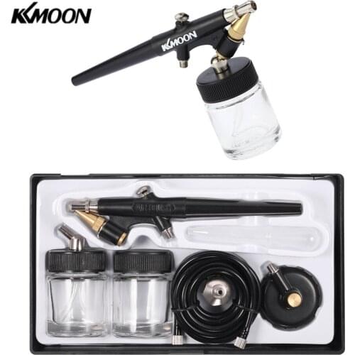 High Atomizing Siphon Feed Airbrush Single Action Air Brush Kit for Makeup Art Painting Tattoo Manicure 0.8mm Spray Paint Gun