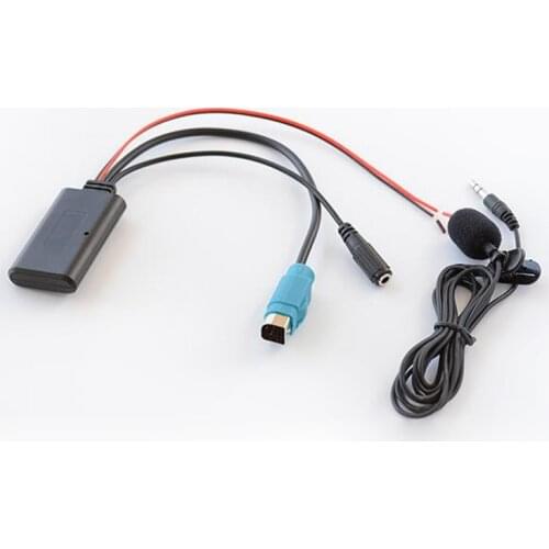 Biurlink Bluetooth 5.0 AUX-IN Cable Adapter Cellphone Calling Handsfree Kce-237b for Alpine CDE-W203Ri IDA X303 X305 X301