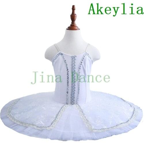 White Professional Ballet Tutu For Children Girls Pre-Professional Classical Ballet Dance Costume Dress Swan Lake Ballet Dance