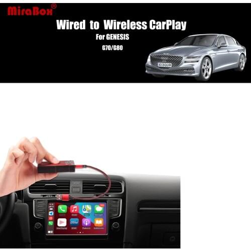 MiraBox Wireless Apple Carplay Dongle CarPlay USB Adapter for GENESIS G70 G80