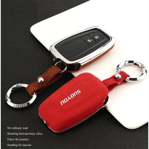 For Toyota Auris Corolla Avensis Verso Yaris Aygo Scion TC IM CHR C-HR Camry Prius Prado 2016 - 2018 Faux Flip fur Car key case