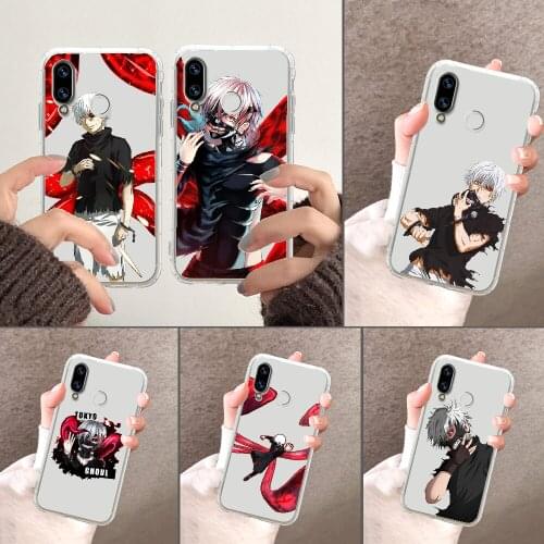 Anime Tokyo Ghoul Kaneki Ken Phone Case For Huawei Honor 6 7 8 9 10 10i 20 A C X Lite Pro Play transparent luxury prime art Etui