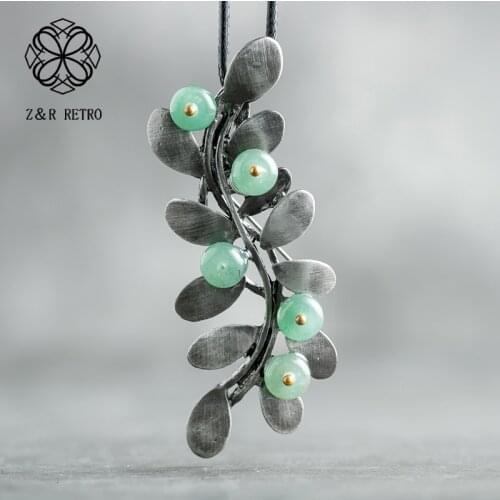 Long Necklace For Women Leaf Pendants Wholesale Vintage Rope Chains Unicorn Necklace Alloy 2021 Handmade Suspension for Jewelry