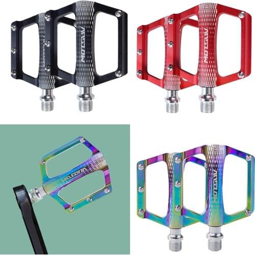 Road Bike Pedals Mountain Road Bicycle Flat Pedals Adult Metal 9/16" Sealed