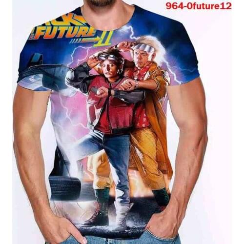 New Fashion Back To The Future Men Summer T-Shirt Casual Harajuku Movie 3D T Shirt Cool Tops Male Casual Streetwear Tee