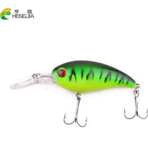 HENGJIA 1PC Crankbait Fishing Lure Artificial Topwater Mini Hard Bass Fishing Wobblers Pesca 10CM 15.2G