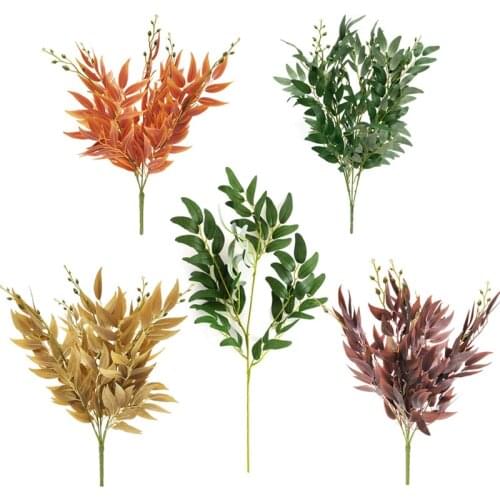 Artificial Tropical Monstera Kwai Palm Tree Leaves Home Garden Decoration Fake Plants Photography Background plante artificielle