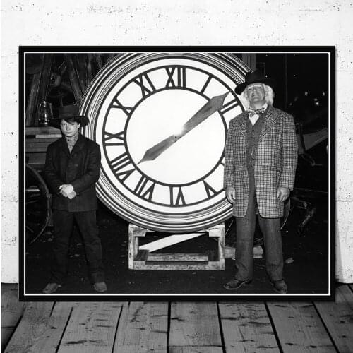 Back To The Future Classic Movie Poster And Prints Film Stills Photo On Wall Art Canvas Painting For Living Room Decor Picture