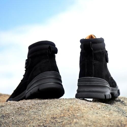 Mens Hightop Shoes Men Shoes 2020 High Top Leather Winter Boots Casual Sneakers Zapatillas Invierno Hombre Mens Man Mens