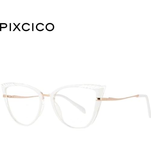 53191 Lentes De Descanso Luz Azul Tr90 Cat Eye Ladies Eyewear Ripple Frame Decorative Fashion Womens Computer Glasses Lunette