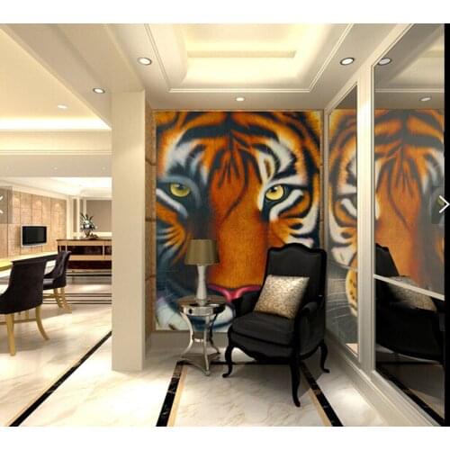Custom Papel de parede 3D.Chinese tiger is used in the living room bedroom restaurant background wall waterproof vinyl wallpaper