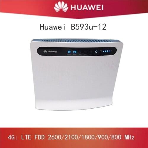 Unlocked Huawei B593 B593U-12 B593S-12 100Mbps 4G LTE FDD CPE Wifi Wireless Router with 2pcs 4G Antenna