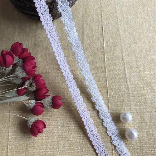S 1116 1.5cm Handmade DIY Craft Accessories Embroidery Lace Fabrics Curtains Sofa Sewing White Lace Trim