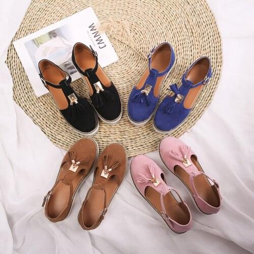 Women Fringe Sandals Flat Summer Shoes