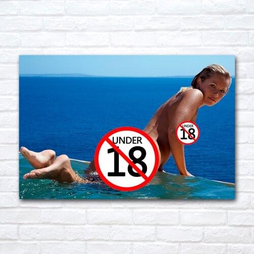 Blonde Beauty Hot Model Canvas Cloth Fabric Painting Wall Art Pictures Modern Posters And Prints Living Room Corridor Home Decor