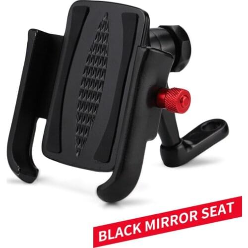 Universal Aluminum Alloy Motorcycle Rearview Phone Holder Support Telephone Moto Holder GPS Bike Handlebar Phone Holder