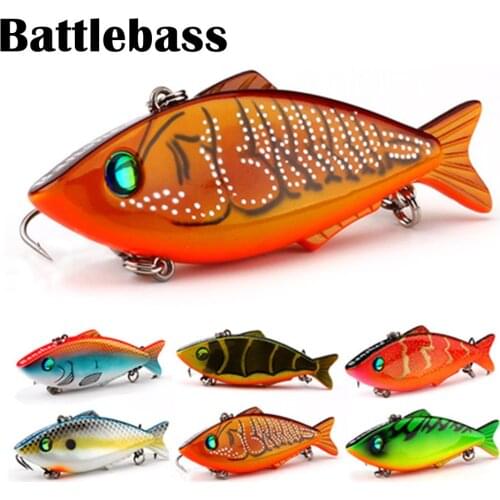 BATTLEBASS 8g 16g Waver Ghost VIB Vibe Vibration Rattle Virbrtor Sound Wobbler Rattle Sinking Fishing Lure Lipless Crankbait