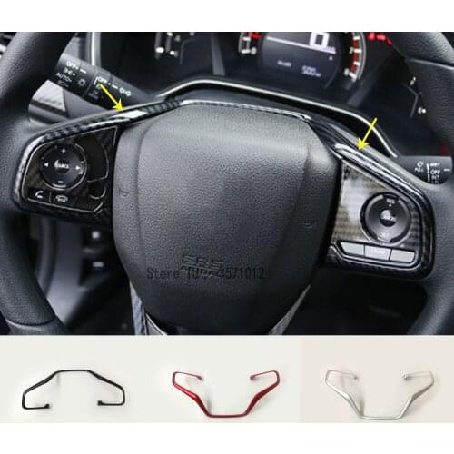 Top Quality Car Stick Cover Steering Wheel Interior Kit Trim Frame Panel Moulding Hoods For Honda CRV CR-V 2017 2018 2019 2020