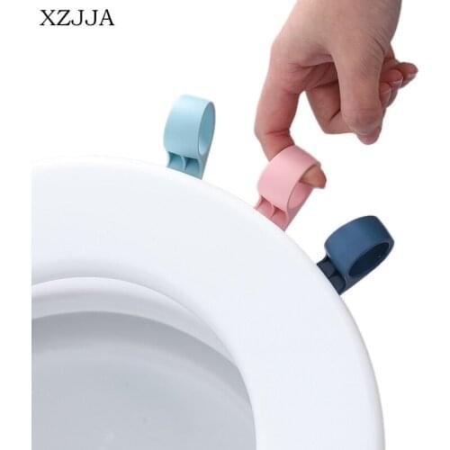 XZJJA 2Pcs Household Sit Implement Cover Lifting Device Avoid Touching Toilet Lid Handle Bathroom Accessories Toilet Seat Lifter