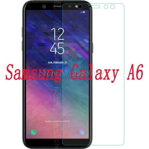 Smartphone 9H Tempered Glass for Samsung Galaxy A6 A6 2018 Explosion-proof Protective Film Screen Protector cover phone
