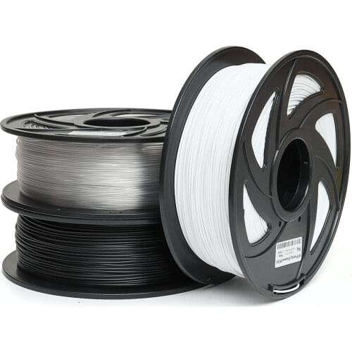 1KG 1.75mm PETG Filament Black White or Nude Color New Filament for Ender 3 CR-10S pro 3D Printer