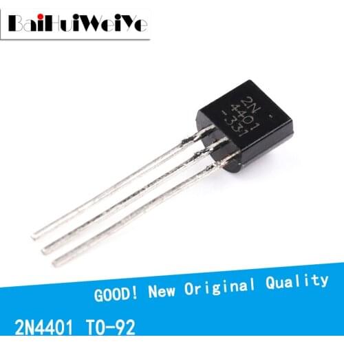 100PCS/LOTE 2N4401 TO-92 TO92 triode transistor 0.6A/30V NPN New Original Good Quality Chipset
