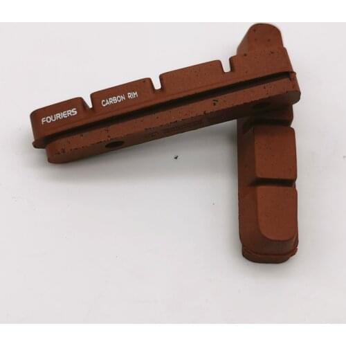 2pcs FOURIERS road bike brake shoes bicycle V Brake Pads fit caliper brake for carbon wheelsets cork+plastic brake block