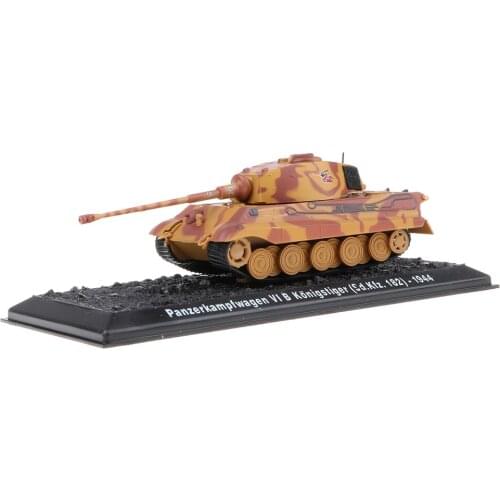 Army Model 1:72 PzKpfw VI B Kingtiger-1944 Diecast Tank Toy Showcase Display