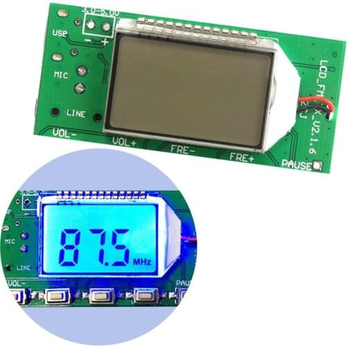 FM Transmitter Digital Module DSP PLL Wireless Stereo Microphone 87-108MHz