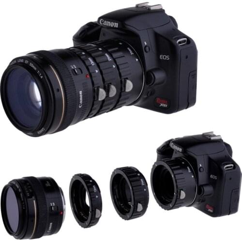 GloryStar MK-C-AF-B ABS Auto Focus Macro Extension Tube Set for Canon EOS EF EF-S 450D 500D 55D 600D 1100D T5i T4i T3i