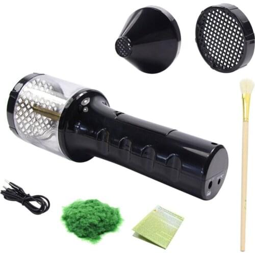 ABS Mini Static Grass Flocking Applicator with Antiskid Handle for DIY Scenic Modelling Sand Table