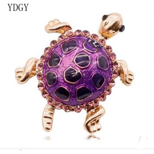 YDGY Creative Tortoise Brooch Alloy Dropping Oil Animal Brooch Fashion Girl Style Accessories Pin