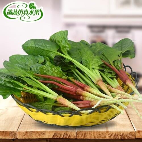 Festive Artificial Decorations Foods Vegetables Simulated Spinach Farmhouse Scenery Model Props 2pc/lot