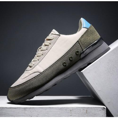 Walking Shoes outdoor Cheap men Shoes Fashion mens casual shoes Low-top flat shoes Sports skate shoes Lace-Up canvas shoes