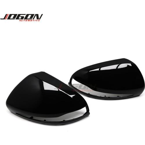 LHD Car Side Rear View Rearview Mirror Replacement Cover Caps For Mercedes Benz V-Class Metris Vito W447 2015-2020 Glossy Black
