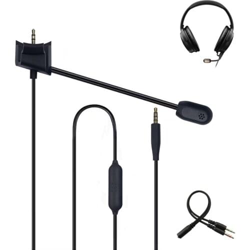 Replacement cable for bose quietcomfort quietcomfort qc35 ii qc35 qc35ii headset with external microphone microphone mute switch
